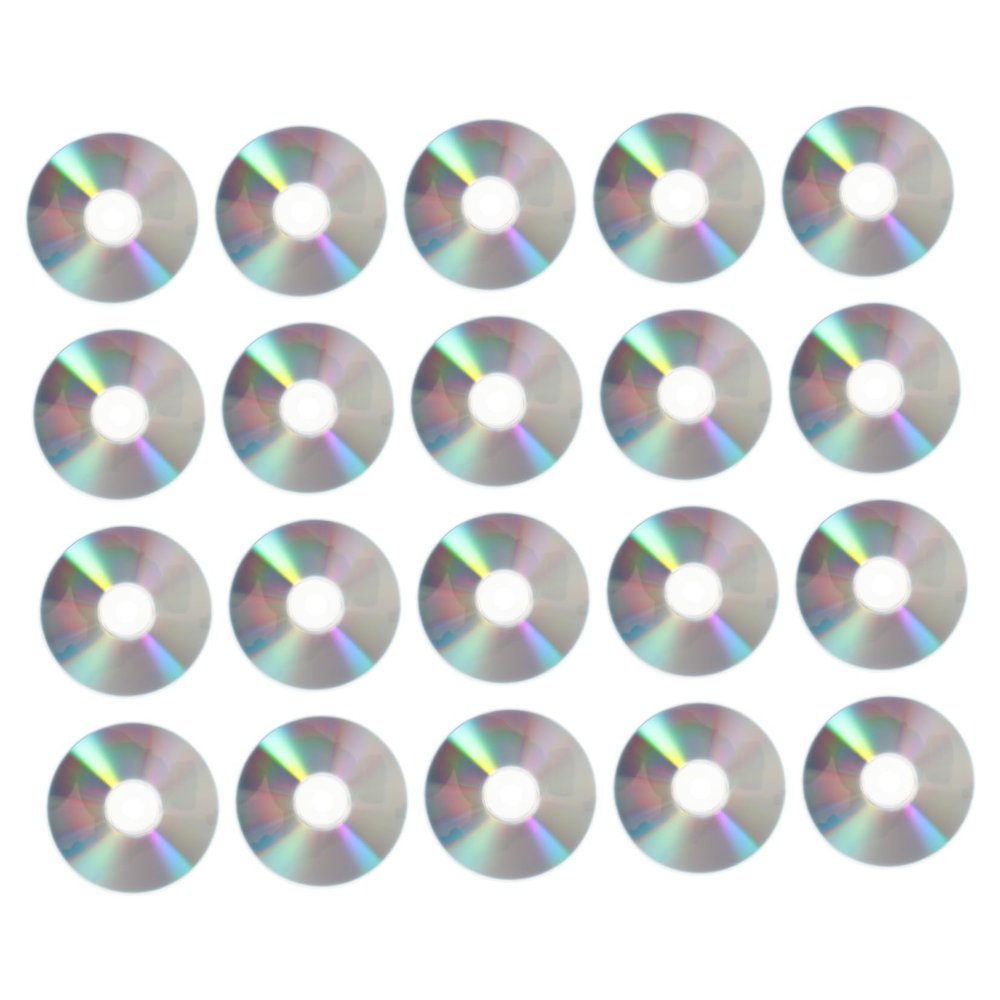 DOITOOL 50pcs Reflective Cd Discs for DIY Crafts Durable Double-Sided Bird Decorations Creative Home Adornments for Crafting and Home Use