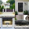 Flood Barriers for Home Exterior - Aluminum Alloy Outdoor Quick Dam Garage Doors Water Barriers for Flooding,H7.9 Inch/L20FT view 2