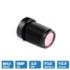 HD 5MP Lens 2.9MM M12 Interface F3.0 Distortion-Free 650nm IR Filter for CCTV Face Recognition Camera view 3