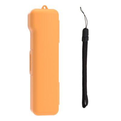 OURHZTB Protective Case Cover with Lanyard for DJI Osmo Pocket 3 Accessories, Handheld Camera Hard Case with Filter Storage Slots, Compact Design, Quick Open/Close (Orange)