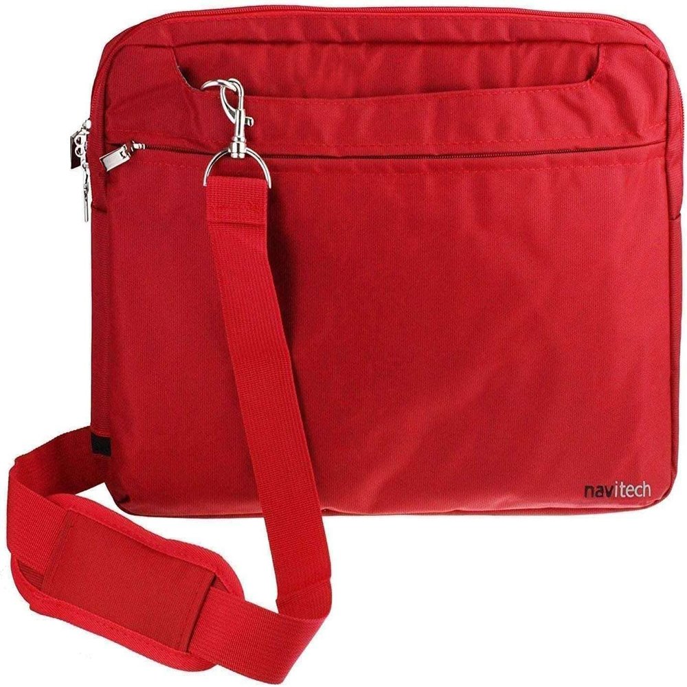 Navitech Red Sleek Water Resistant Travel Bag - Compatible with Lenovo ThinkPad Yoga 500w 2-in-1 11.6" Laptop