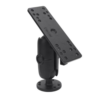 KIMISS Fish Finder Mount High Strength C Type 1.5 Inch Ball Head Marine Electronics Mount for Devices (9.5cm / 3.7in Nylon Rod)