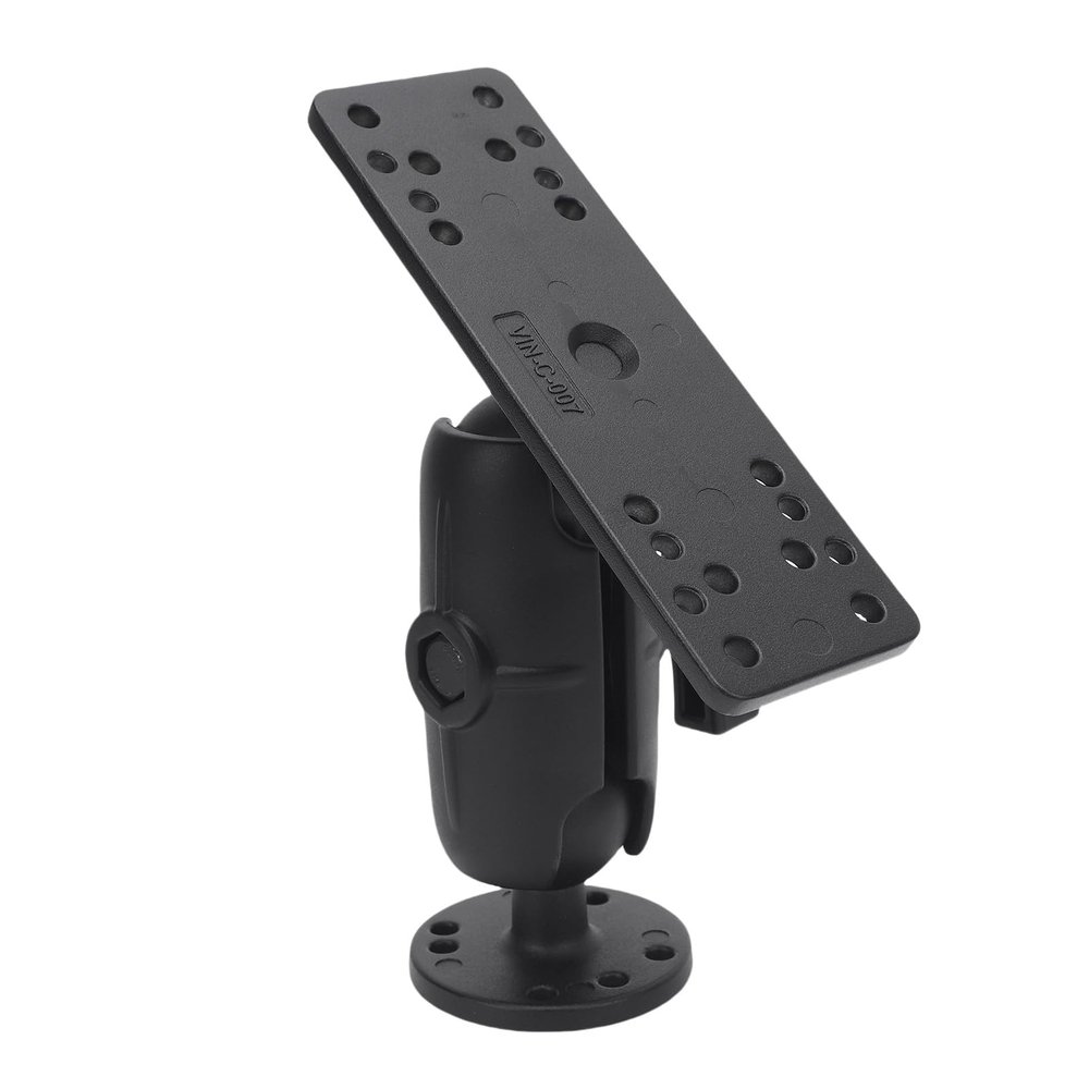 KIMISS Fish Finder Mount High Strength C Type 1.5 Inch Ball Head Marine Electronics Mount for Devices (9.5cm / 3.7in Nylon Rod)