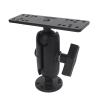 KIMISS Fish Finder Mount High Strength C Type 1.5 Inch Ball Head Marine Electronics Mount for Devices (9.5cm / 3.7in Nylon Rod) view 2