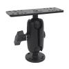 KIMISS Fish Finder Mount High Strength C Type 1.5 Inch Ball Head Marine Electronics Mount for Devices (9.5cm / 3.7in Nylon Rod) view 3