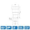 4K Camera Lens 8 Megapixel M12 Fixed Focus Lens 35mm 1/1.8 Inch with 650nm IR Filter for Action Camera view 4