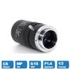Lens 6-15mm varifocal CS Mount Lens Manual Aperture Zoom F1.4 for Surveillance Security Cameras view 4