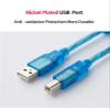 perdnmkg 2m USB Printer Cable Square Port Type A to B USB 2.0 Cable 2 Meter 0.5m 3Meter Length Electrical Wire Wires for(1.5m) view 3