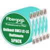 Fibergaga-5Pack Uniboot OM3 LC to LC Fiber Patch Cable, Multi-Mode Duplex Fiber Optic Cable Jumper Optical Patch Cord 10GB, 50/125m,LSZH Jacket,OD-3.0mm,1M(3ft) view 1