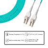 Fibergaga-5Pack Uniboot OM3 LC to LC Fiber Patch Cable, Multi-Mode Duplex Fiber Optic Cable Jumper Optical Patch Cord 10GB, 50/125m,LSZH Jacket,OD-3.0mm,1M(3ft) view 2