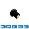 2.1mm M8 Lens 1/3 Inch 5MP F2.2 151 Degree with 650nm IR Filter Lens for CCTV Security Camera Wide Angle 151 Degree view 2