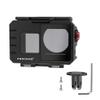 FEICHAO 80m Diving Camera Case 1/4 Positioning Hole Underwater Frame Compatible with Action 5 Pro/4/3 Sports Camera (Case+2-Slot Bracket) view 1