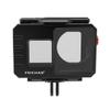 FEICHAO 80m Diving Camera Case 1/4 Positioning Hole Underwater Frame Compatible with Action 5 Pro/4/3 Sports Camera (Case+2-Slot Bracket) view 3