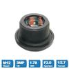 Fisheye Lens 1.781mm HD 3 Megapixels M12 X P0.5 Interface 1/2.7" F2.0 Waterproof IP68 with 650nm IR Filter for Security CCTV Cameras view 2