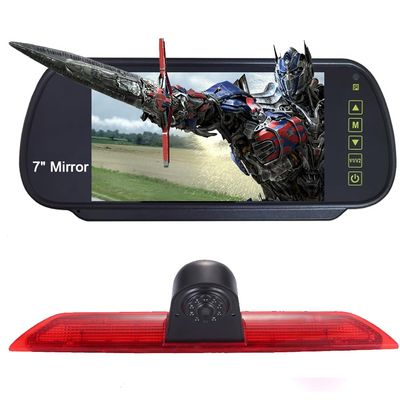 1280 * 720 Pixel Third Roof Brake Lamp Car Backup Camera Replacement for Ford Transit 3 Van Transporter 2014-2015 Dritte 3 Waterproof Night Vision Reverse+7" Reverse Mirror