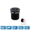 HD3 Megapixel CCTV Lens 2.8mm M12 Interface 1/2.7 Inch F2.5 115 Wide Angle for AHD Camera IP Security Camera view 2