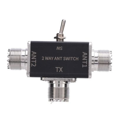 Antennae Transfer Switch Antennae Switch 1 Input 2 Output 0-50MHz Frequency SO239 Interface 2 Way Manual Antennae Transfer Switch