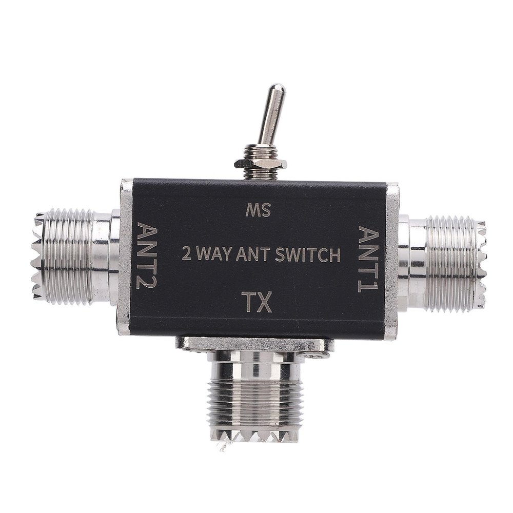 Antennae Transfer Switch Antennae Switch 1 Input 2 Output 0-50MHz Frequency SO239 Interface 2 Way Manual Antennae Transfer Switch