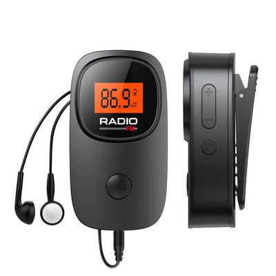 MI06 Portable Pocket Mini FM Radio with Clip, 2*AAA Batteries Operated