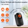 MI06 Portable Pocket Mini FM Radio with Clip, 2*AAA Batteries Operated view 2