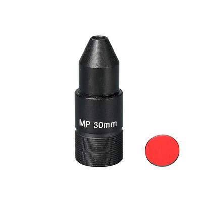 Pinhole Camera Lens CCTV 30mm M12*0.5 Interface 1/2.7 Inch Aperture F1.6 9.6 Degree with 650nm IR Filter for Sports Camera