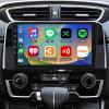 4+64G Android 14 Double Din Car Stereo with Wireless Carplay Android Auto for Honda CRV 2017-2021, 9" IPS Car Audio Receiver w/WiFi GPS Bluetooth AHD Camera Mic SWC AV in/FM Radio Receiver view 1