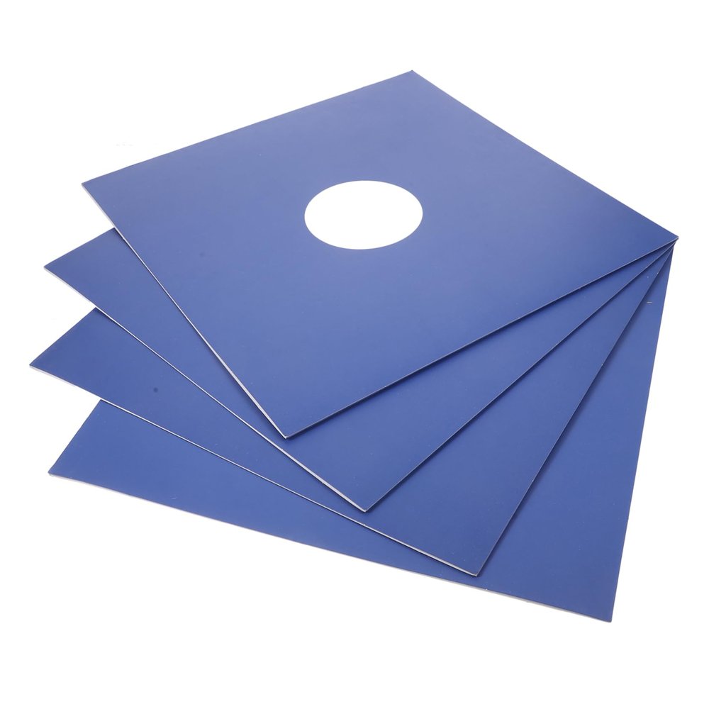Ciieeo 4Pcs Vinyl Record Sleeves Protective Album Covers for Vinyl Records Outer Sleeves to Guard Against Dust and Scratches for Collectors and Storage