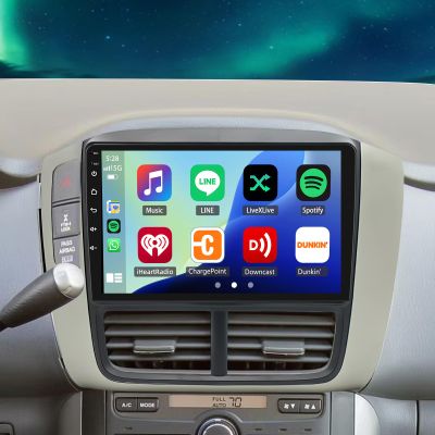 2+32G Android 13 Car Stereo for Honda Pilot 2006-2008 with Carplay Android Auto, 9 inch IPS Double Din Car Audio Radio Receiver WiFi GPS Bluetooth AHD Camera Mic