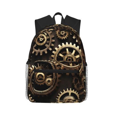QHWLR Cool Steampunk Gears print Lightweight and comfortable backpack Casual Laptop Backpack for Travel Hiking