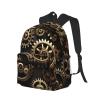 QHWLR Cool Steampunk Gears print Lightweight and comfortable backpack Casual Laptop Backpack for Travel Hiking view 2
