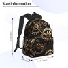 QHWLR Cool Steampunk Gears print Lightweight and comfortable backpack Casual Laptop Backpack for Travel Hiking view 4