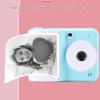 Instant Print Camera for Kids Age 3-12 Girls Boys, 1080P HD Digital Video Cameras, Toddler Portable Travel Toys Camera for Christmas Birthday Gifts (Blue) view 2