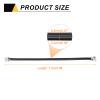 MECCANIXITY 1 Pack Telephone Cord, 4.9ft Phone Cable RJ12 6P6C Male to Male Straight Wired Handset Cord for Home, Office, Black view 2