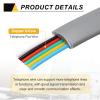MECCANIXITY 1 Pack Telephone Cord, 9.8ft Phone Cable RJ12 6P6C Male to Male Straight Wired Handset Cord for Home, Office, White view 3
