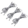 MECCANIXITY 3 Pack RJ45 8P4C to RJ11 6P4C Adapter Converter Cable, RJ45 to RJ11 Adapter Telephone Handset Cord for Home, Office, 9.8ft, Grey view 1