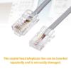 MECCANIXITY 3 Pack RJ45 8P4C to RJ11 6P4C Adapter Converter Cable, RJ45 to RJ11 Adapter Telephone Handset Cord for Home, Office, 9.8ft, Grey view 4