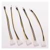 ACGTUY 20cm Adapter 5 Pcs 4-Pin Molex/IDE to 3-Pin CPU Case Fan Power Connector Cable 4 Pin to 3 Pin view 2