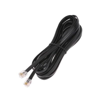 ACGTUY RJ11 RJ12 6P6C Data Cable, Male to Male Modular Data Cord Straight Wiring Pinout Telephone Handset Voice Extension Cable(197in)