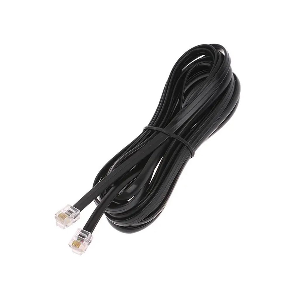 ACGTUY RJ11 RJ12 6P6C Data Cable, Male to Male Modular Data Cord Straight Wiring Pinout Telephone Handset Voice Extension Cable(197in)
