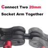 Rigdance 20mm Double Socket Arm with Dual 20mm Ball Connector, CNC Aluminum Extension Adapter | Compatible with Bulletpiont Mounting Solutions (2.36" Length) view 3