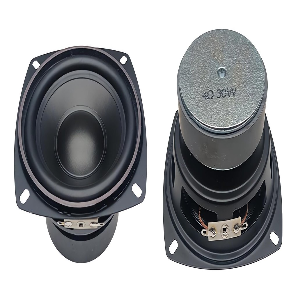 honselia 4inch Full Range Speaker, 2Pcs 30W 4Ohm Speakers Cone for DIY HiFi Woofer Speaker Car Audio Subwoofer Stereo Loudspeaker Systems