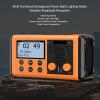 Yoidesu Emergency Radio, 10000mAh Solar Hand Crank Weather Radio, BT Speaker with DAB FM Broadcast and IPX6 for Outdoor Lighting and Power Backup (Orange) view 2