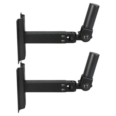 ZGUZMCMK 2 Pieces Speaker Wall Mount Metal Speaker Support Easy Installation Speakers Wall Stands for Home Theater Bedroom Living Room