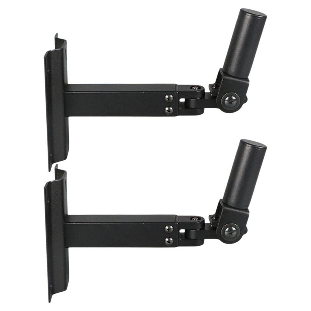 ZGUZMCMK 2 Pieces Speaker Wall Mount Metal Speaker Support Easy Installation Speakers Wall Stands for Home Theater Bedroom Living Room