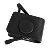 Akozon Camera Bag Retro Camera Pouch Case PU Leather Adjustable Strap Soft Liner Camera Case for Mini Photography (Black) view 4