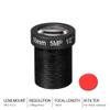 5MP Action Camera Lens 16mm M12 IR Filter 1/2 Inch Long Range Field of View view 2
