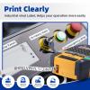 Colorty Replacement for Dymo Rhino 18444 12mm Industrial Label Tape a18444 1/2" x 18' Permanent Vinyl Label, Work for Rhino 1000 3000 4200 5000 5200 6000 Label Maker, Black on White, 5-Pack view 4