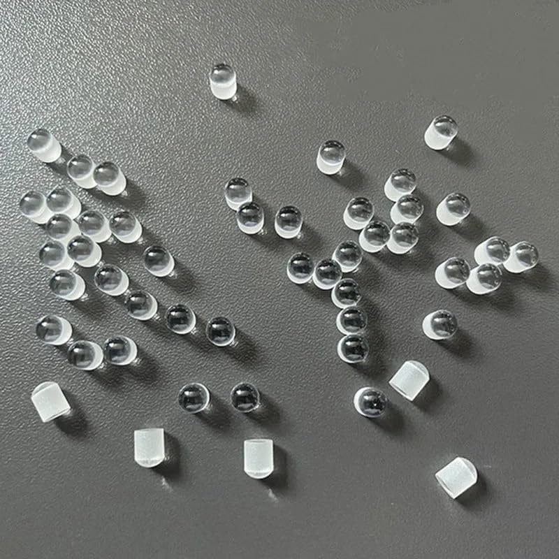10pcs 4.9X6mm Optical Glass Projection Necklace Plano-Convex Cylindrical Lens Gift DIY