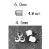 10pcs 4.9X6mm Optical Glass Projection Necklace Plano-Convex Cylindrical Lens Gift DIY view 2