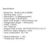 4K CCTV Lens M12 12MP 0.95MM 210 Degree Fisheye F2.0 1/2.3 Inch 650nm Infrared Aerial Photography Face Recognition Drone FPV Camera Lens view 4